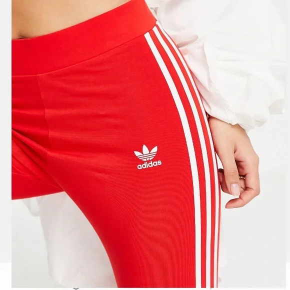 Red adidas leggings - Picture 3 of 3